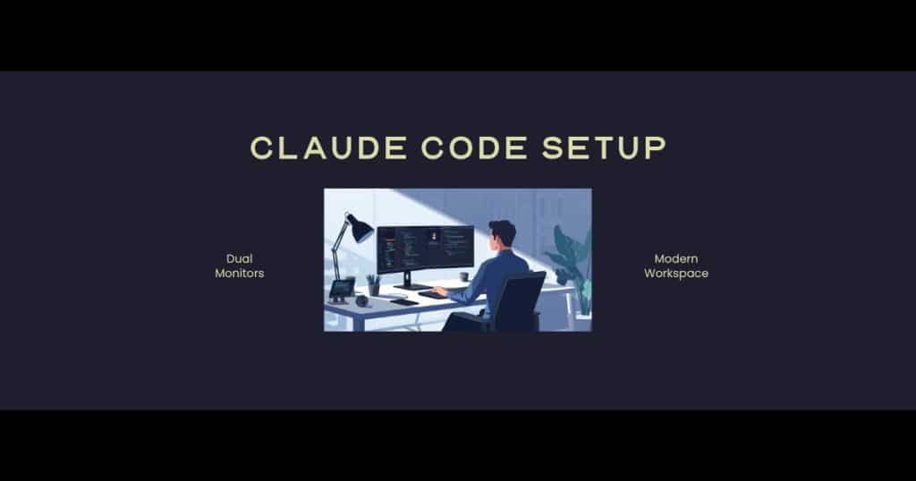 מפתח עובד עם Claude Code ב-VS Code - סביבת פיתוח מודרנית עם בינה מלאכותית